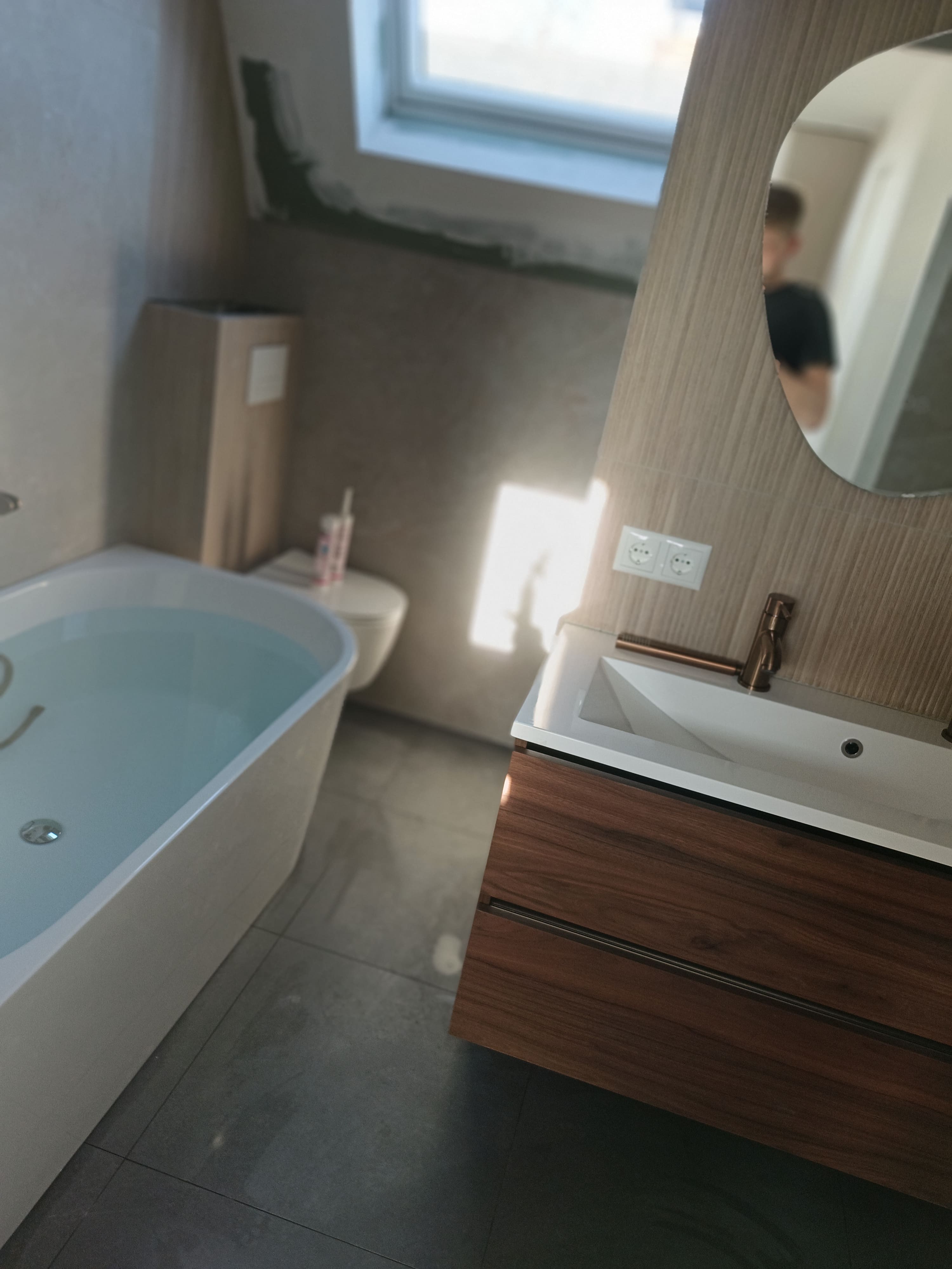 Ligbad met Houtlook