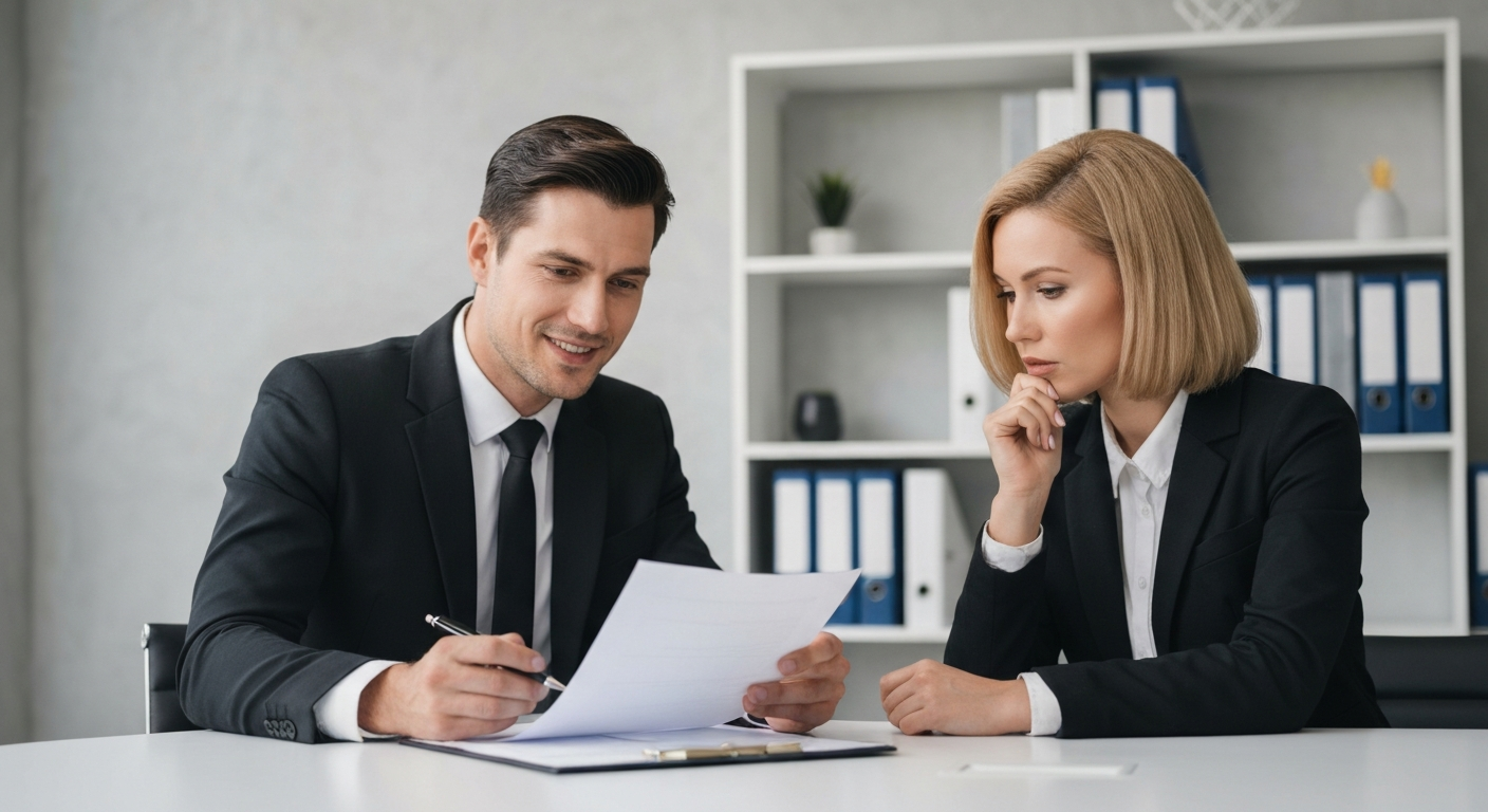 Advogados em reunião defendendo os direitos de clientes