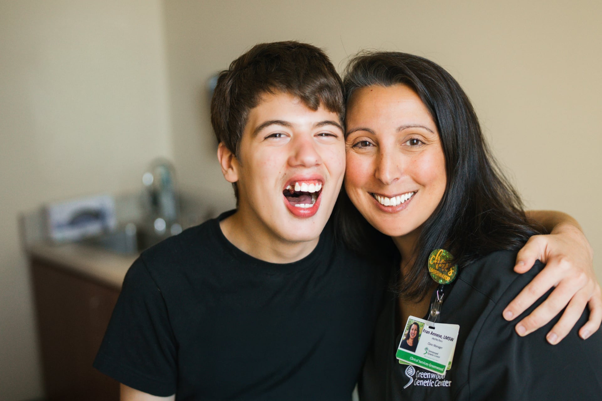 GGC clinician with patient family