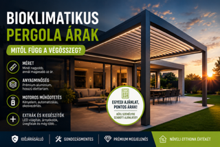 Bioklimatikus pergola árak