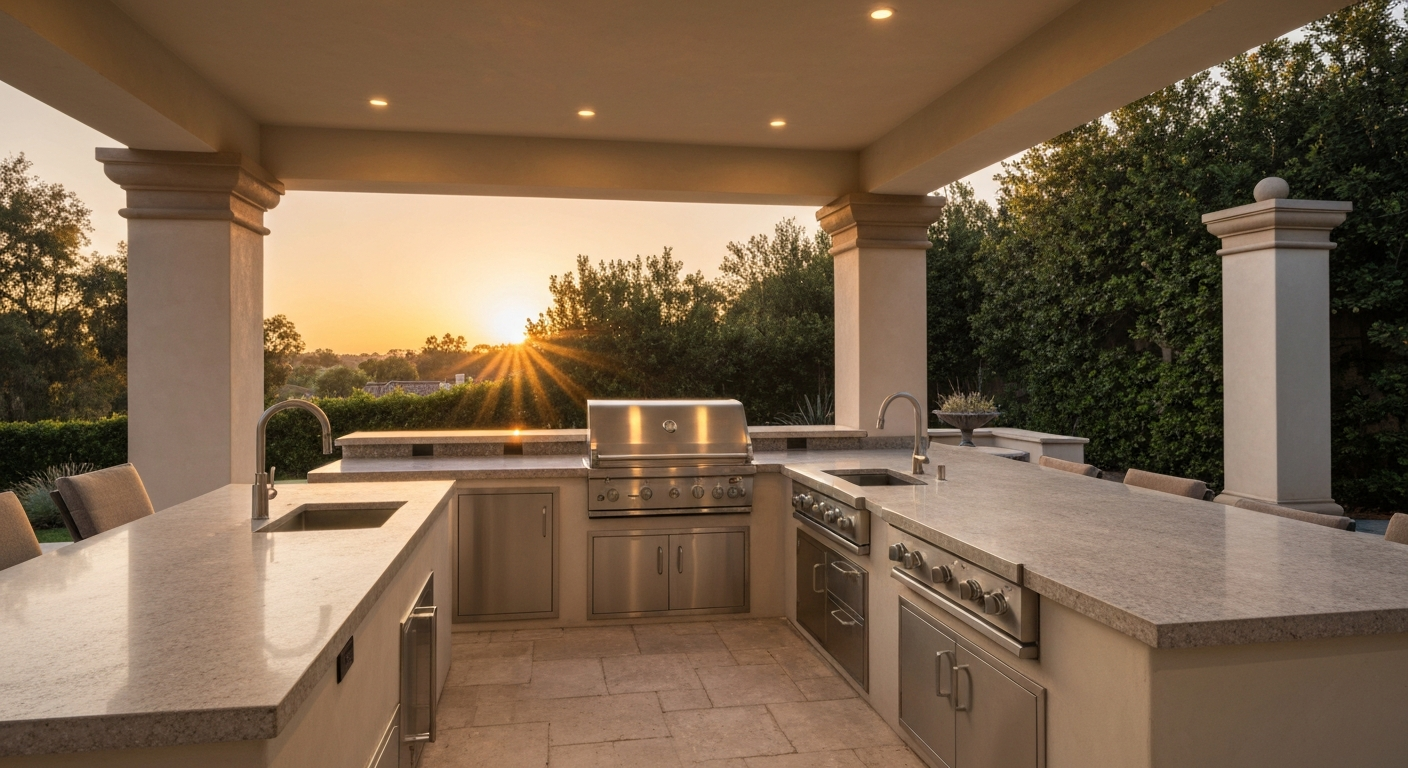 Custom BBQ Island in Ventura County
