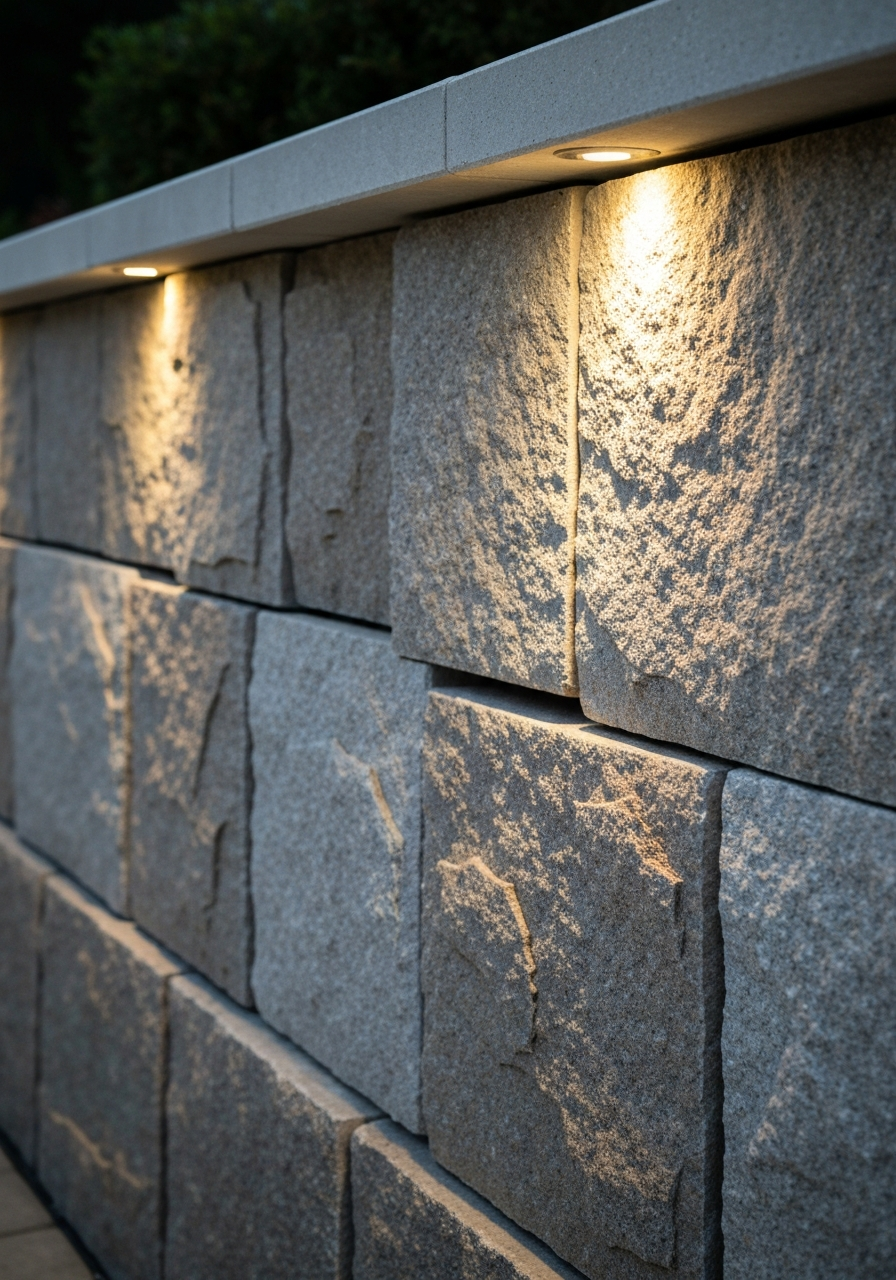 Segmental retaining wall block construction on a Ventura County hillside property