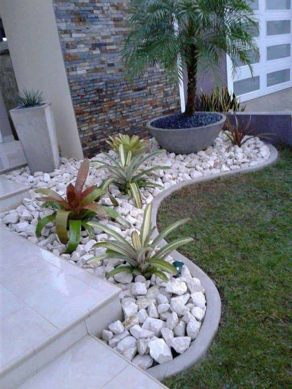 Custom architectural hardscaping with paver walkway and ambient landscape lighting in Westlake Village estate
