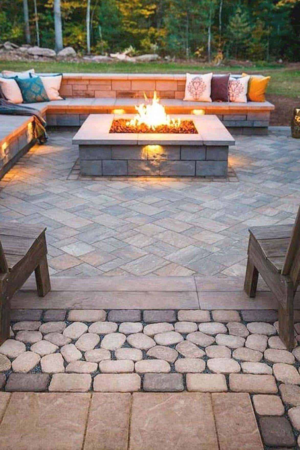Stamped concrete walkway and porch entrance in Simi Valley home