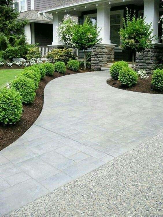 Desert xeriscape master plan with dymondia lawn alternative and boulders in Somis