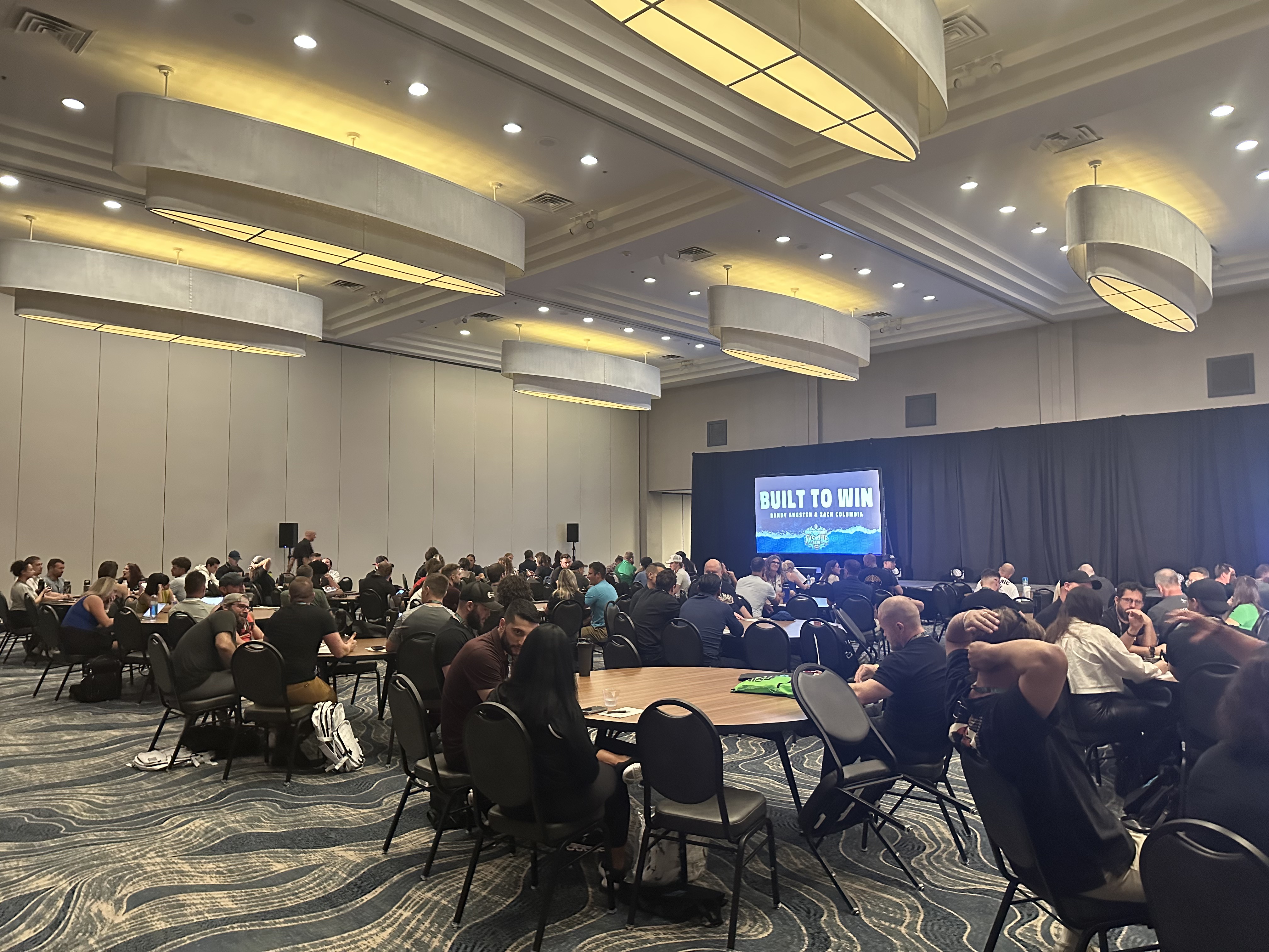 Engaged audience and energetic room environment