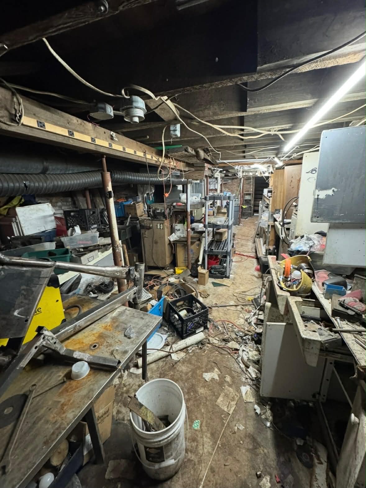 Basement Cleanout Before