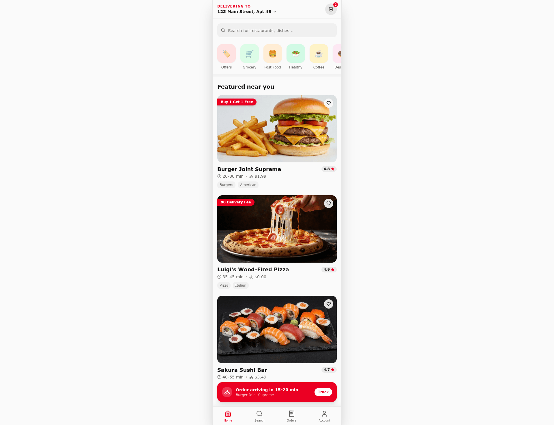 Ideazic Food Desktop Preview