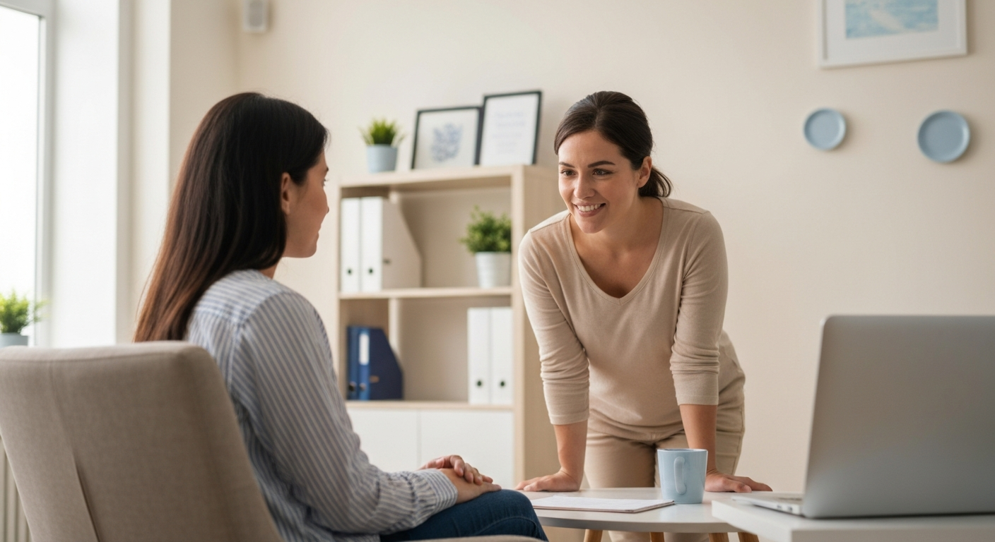 Warm supportive consultation setting