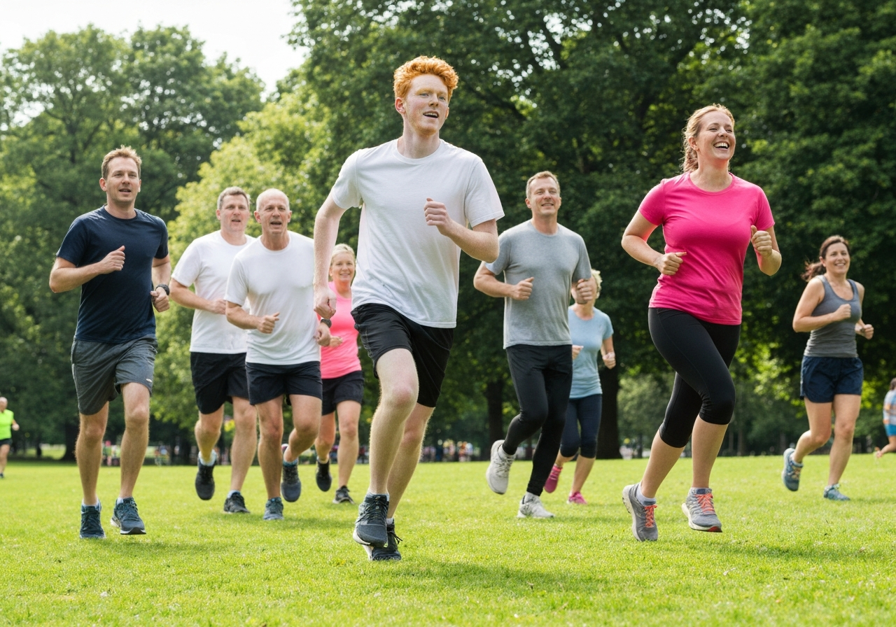 Charity Fun Run event in North River