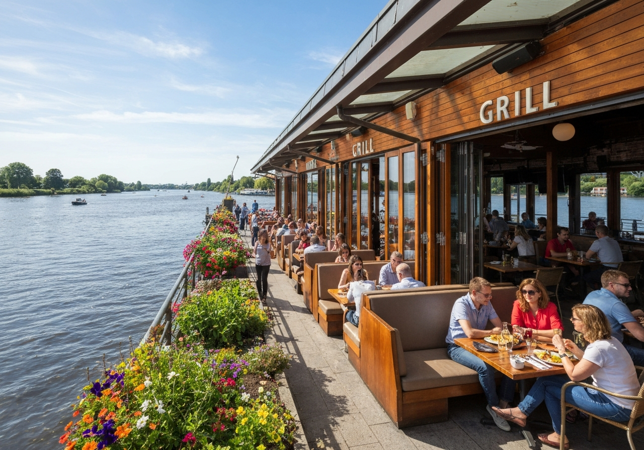 Riverfront Grill restaurant in North River