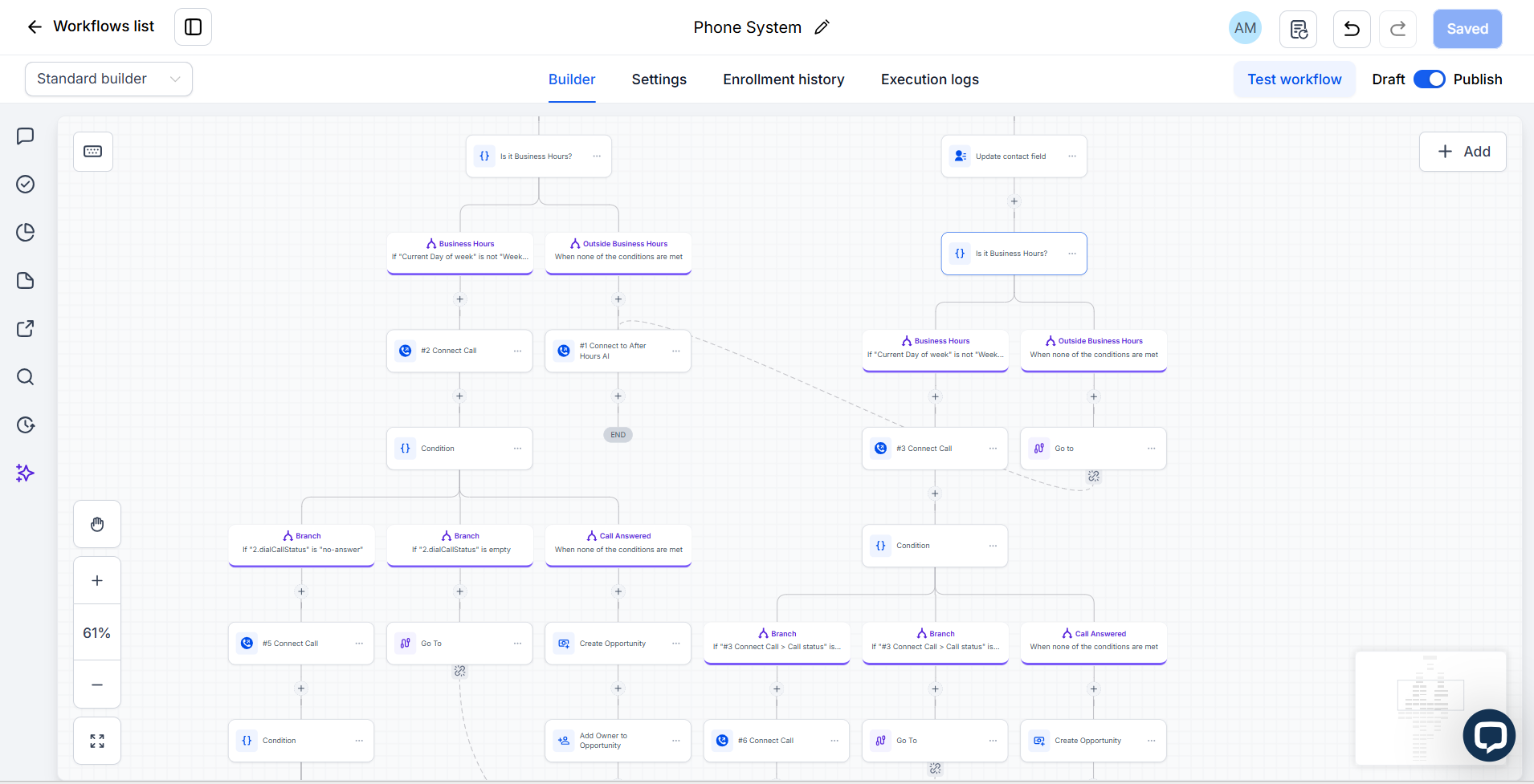 Business Hours Logic CRM Screenshot