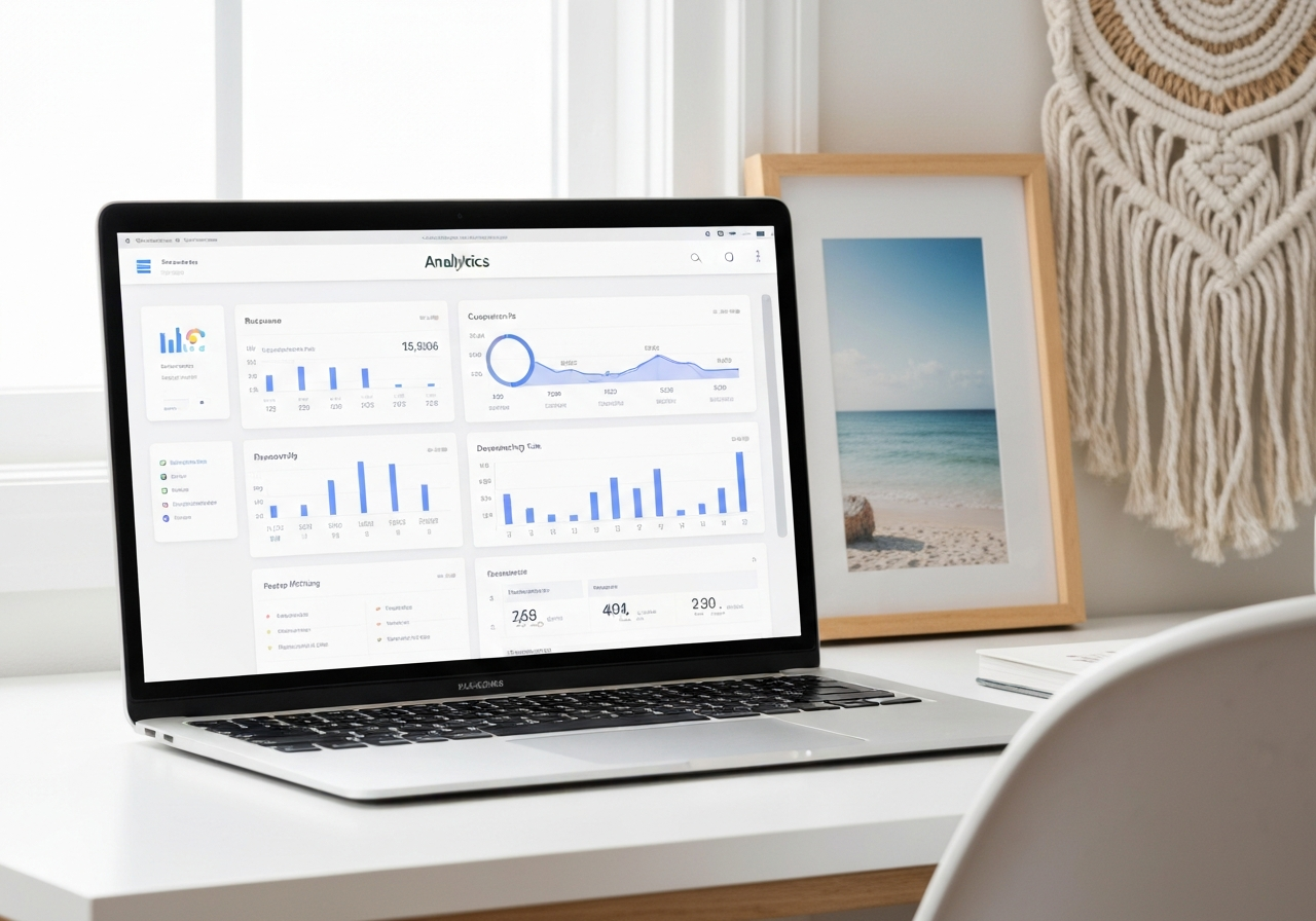 ShoreLine Stays revenue analytics dashboard