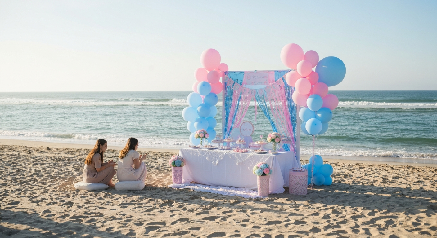 Ideas Originales para tu Revelación de Género al Aire Libre o Frente al Mar