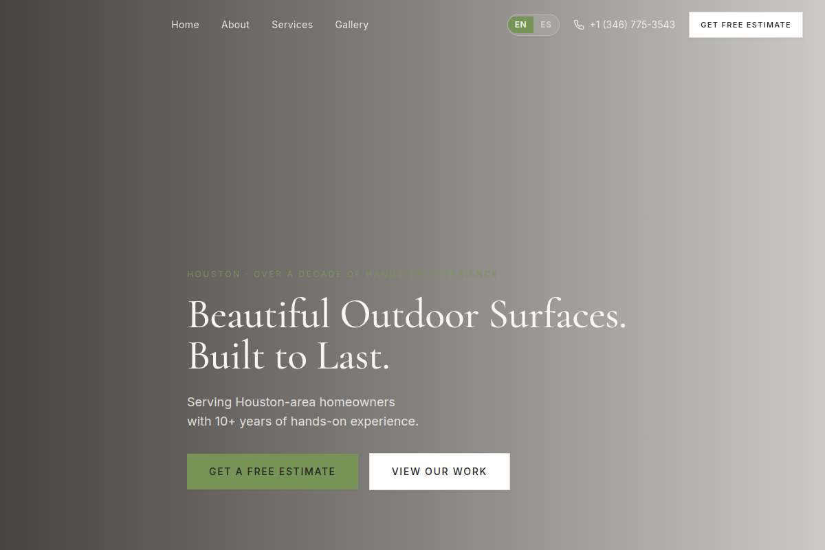 SB Outdoor Surfaces — View Site