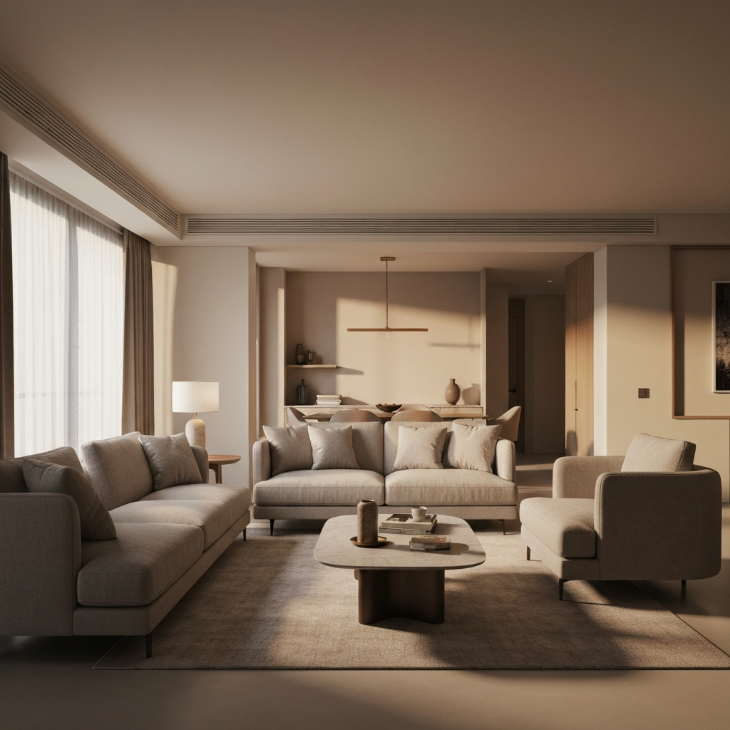 Clean living room