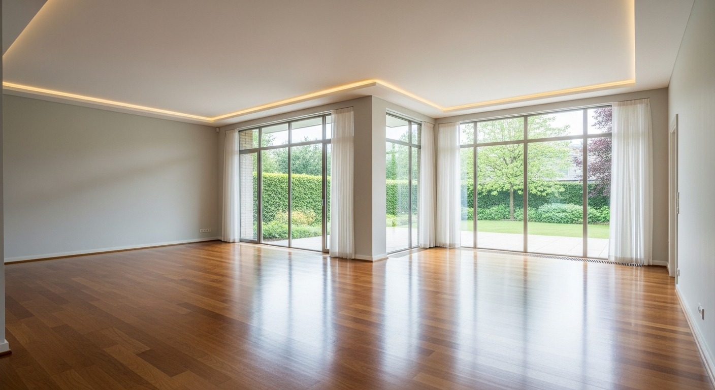 Pristine empty luxury home ready for move-in