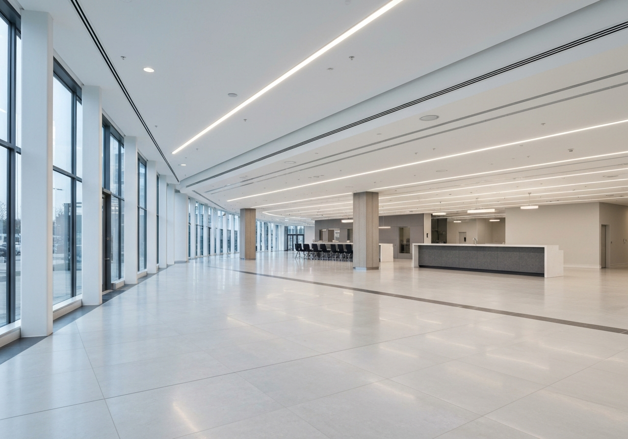 Pristine corporate atrium