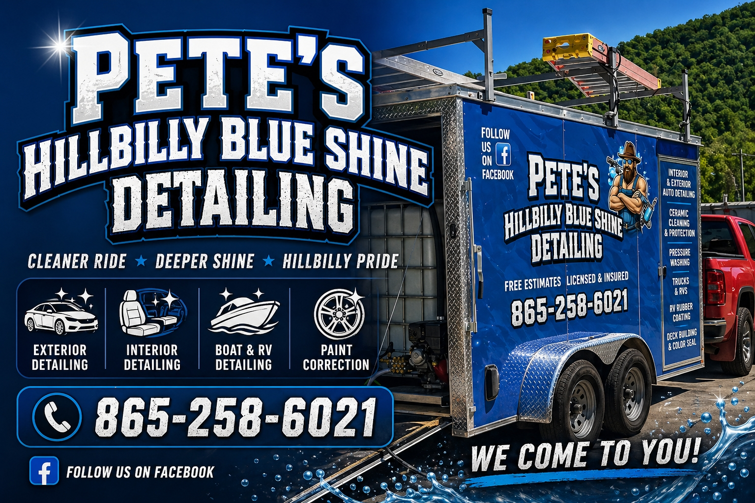 Pete's Hillbilly Blue Shine Detailing