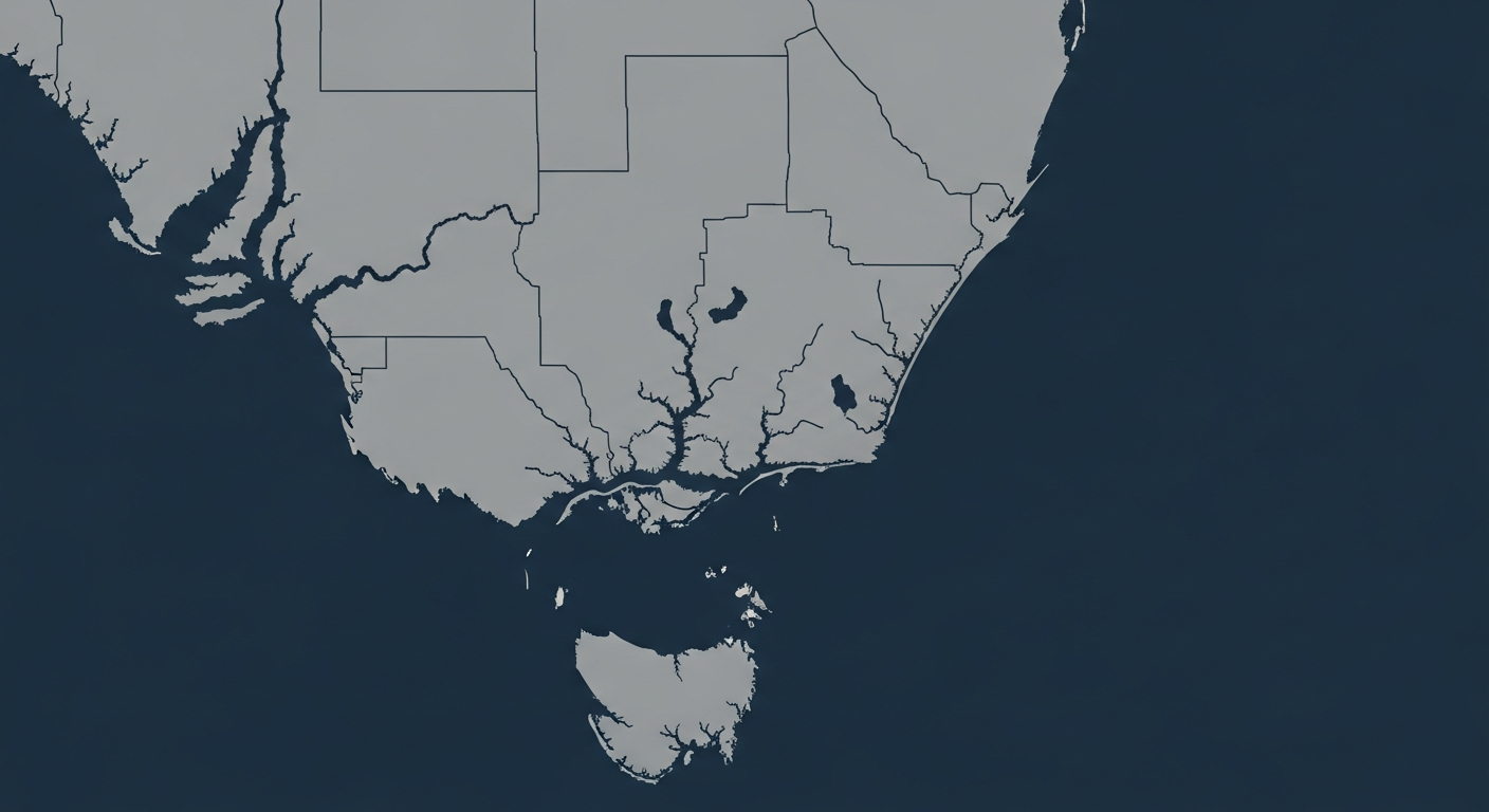 Geographical Map of South East Queensland