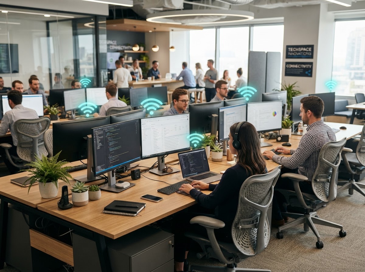 Workstation with Wi-Fi connectivity