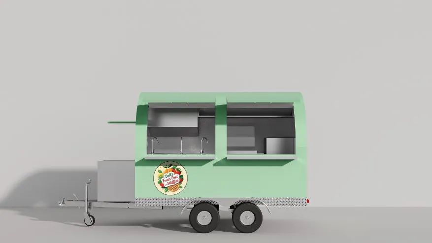 Bell's Fresh Fruit and Waffles Trailer
