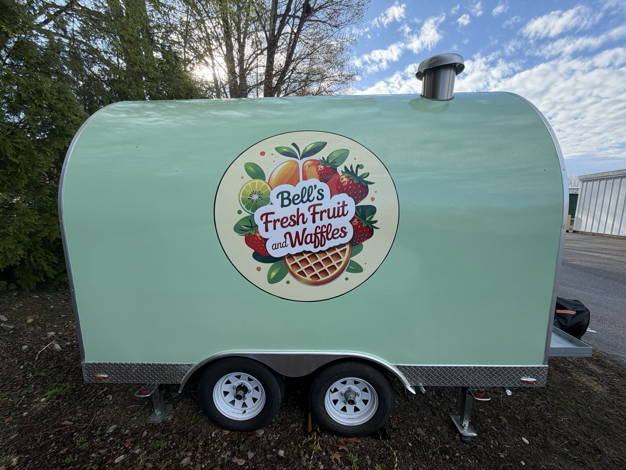 Bell's Trailer Towed on Road