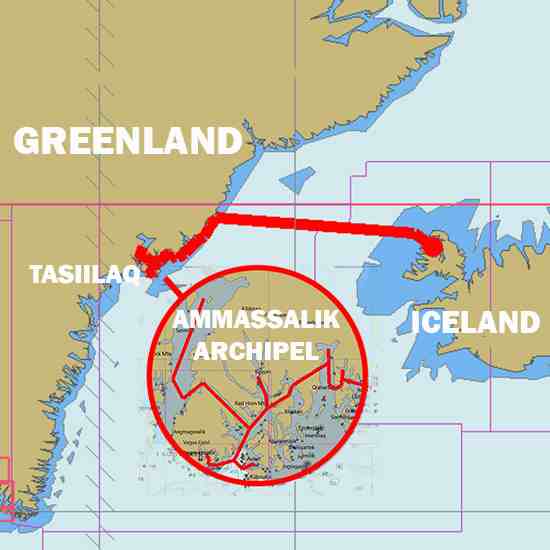 Discover Greenland route map
