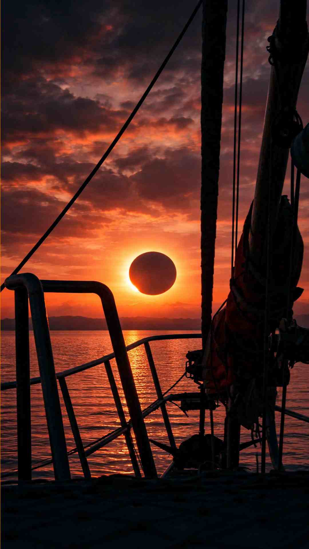 Solar Eclipse view from the boat