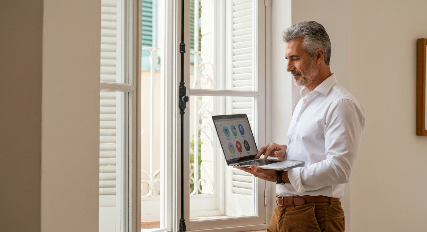 Local business owner managing multiple service areas