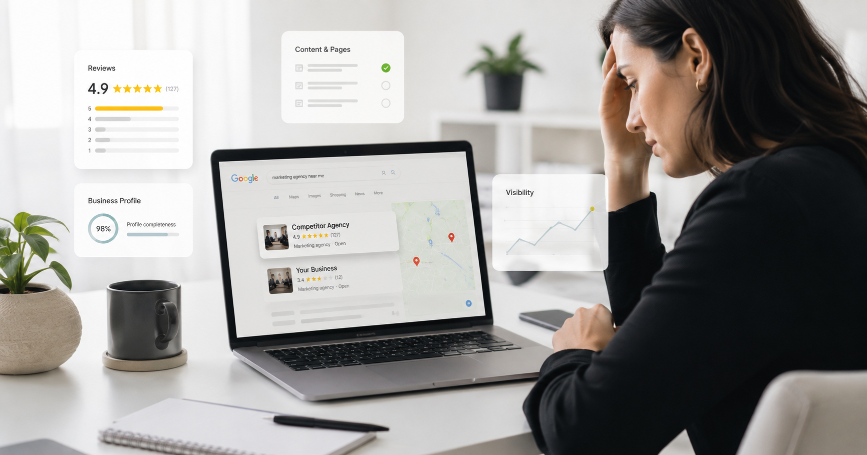 Why competitors rank above you on Google - local SEO for service businesses