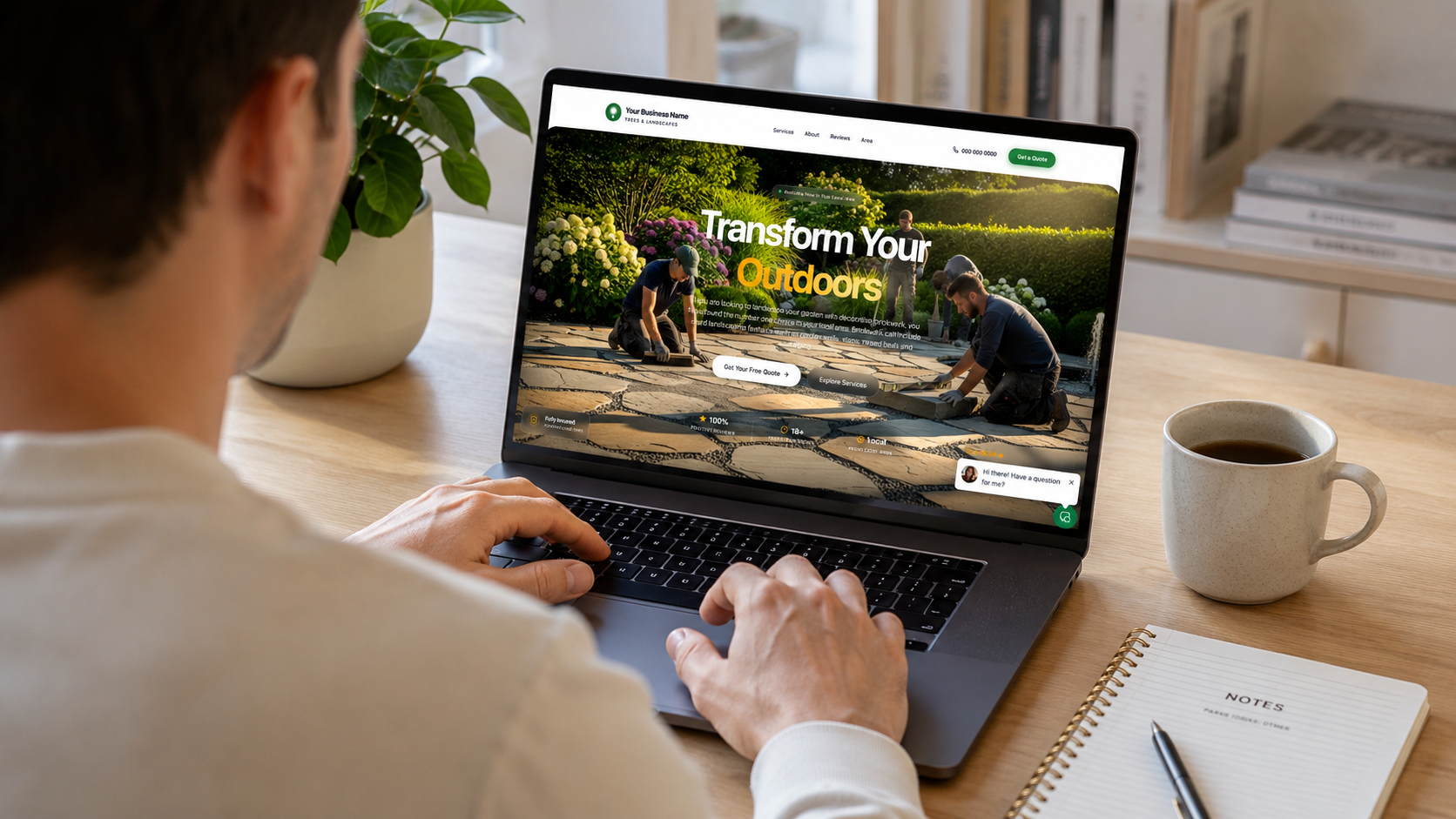 Ponteland business owner working
