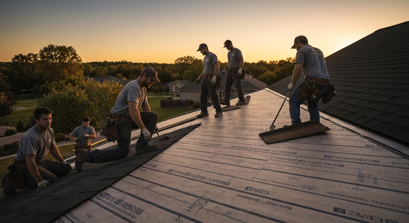 Roofing professional