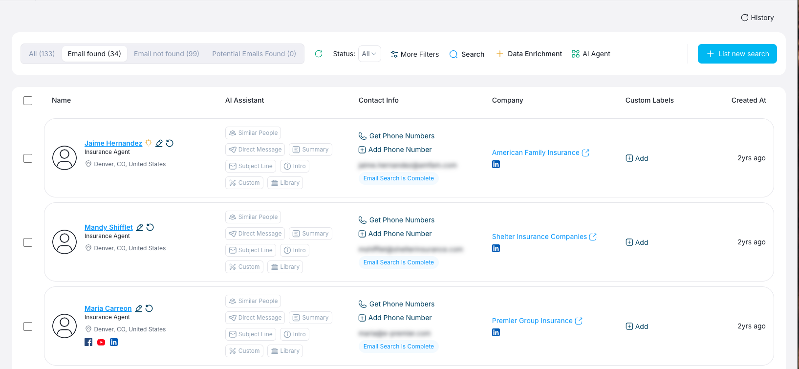 People Search. screenshot