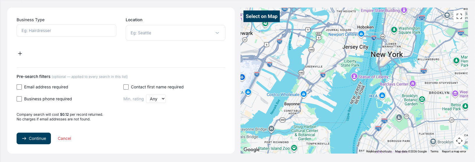 Local Search. screenshot