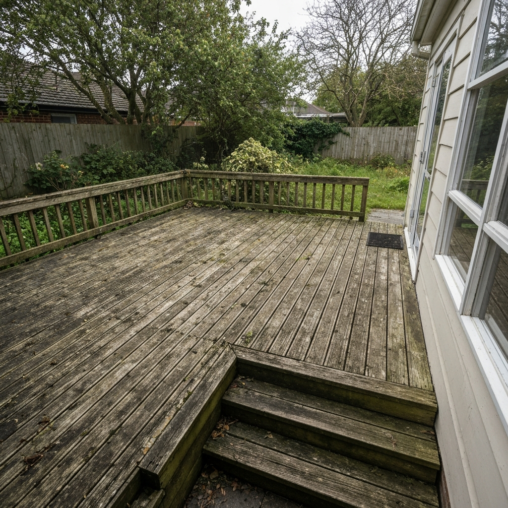 Outdoor Deck Oasis Before