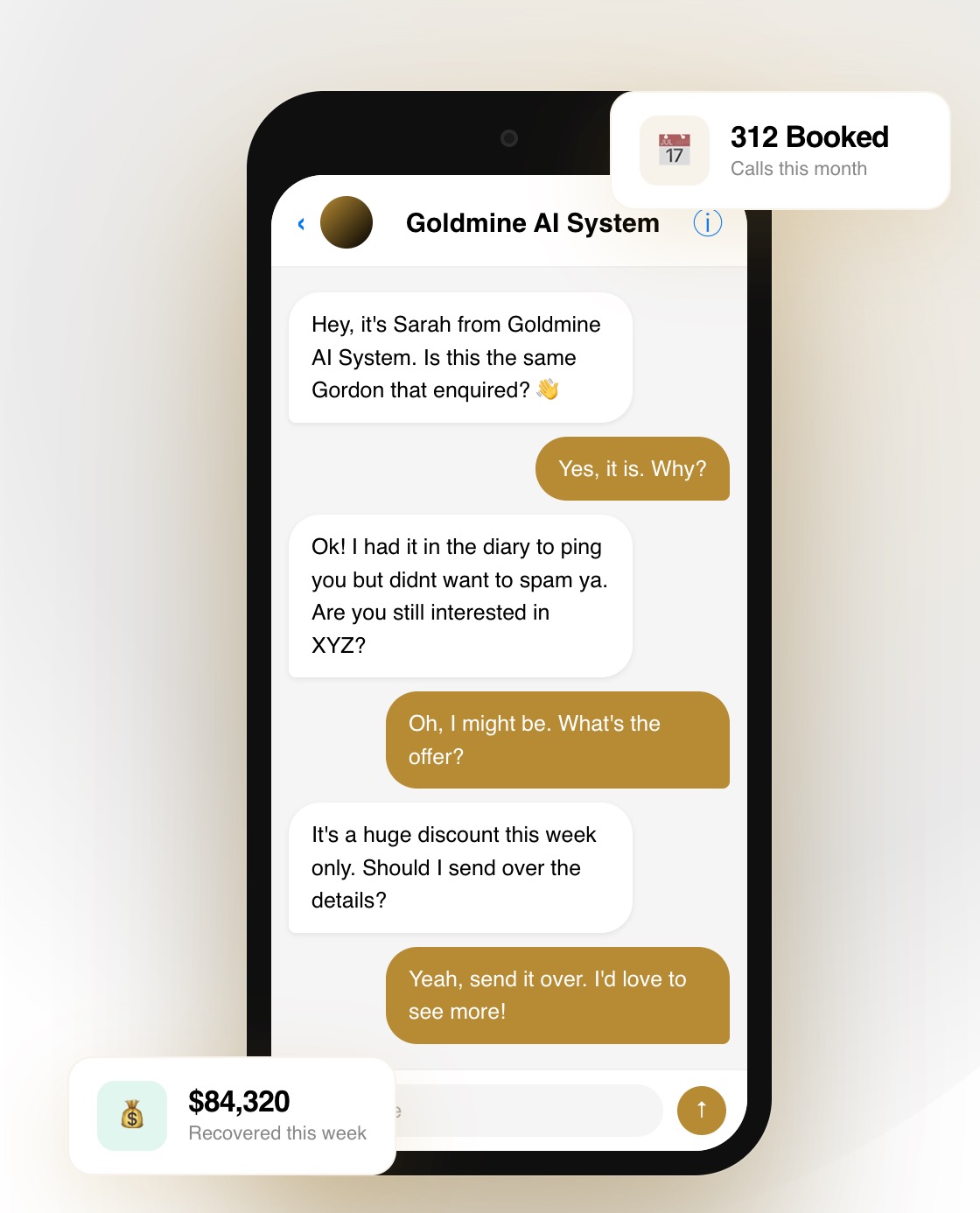 Goldmine AI Chat Interface