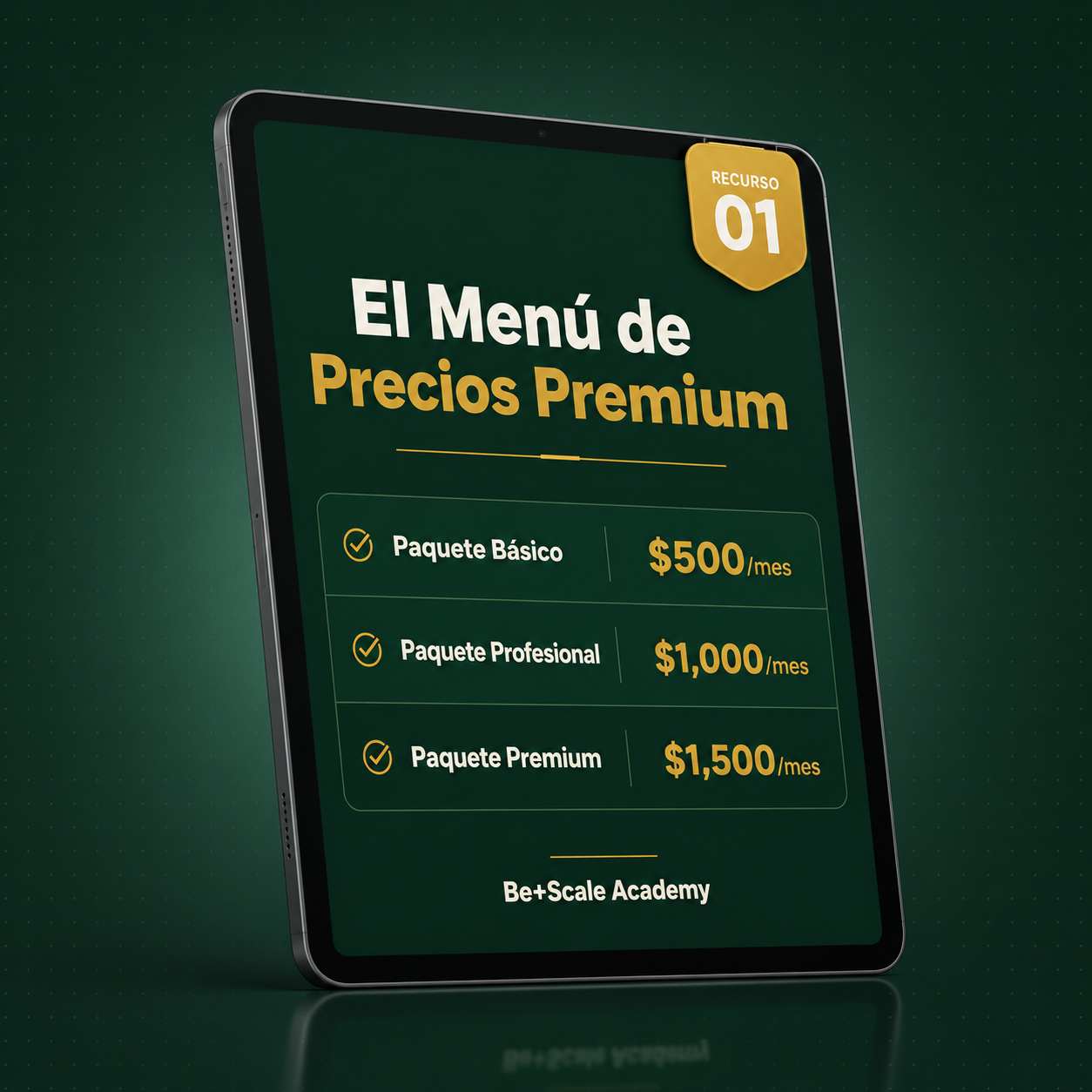 El Menú de Precios Premium