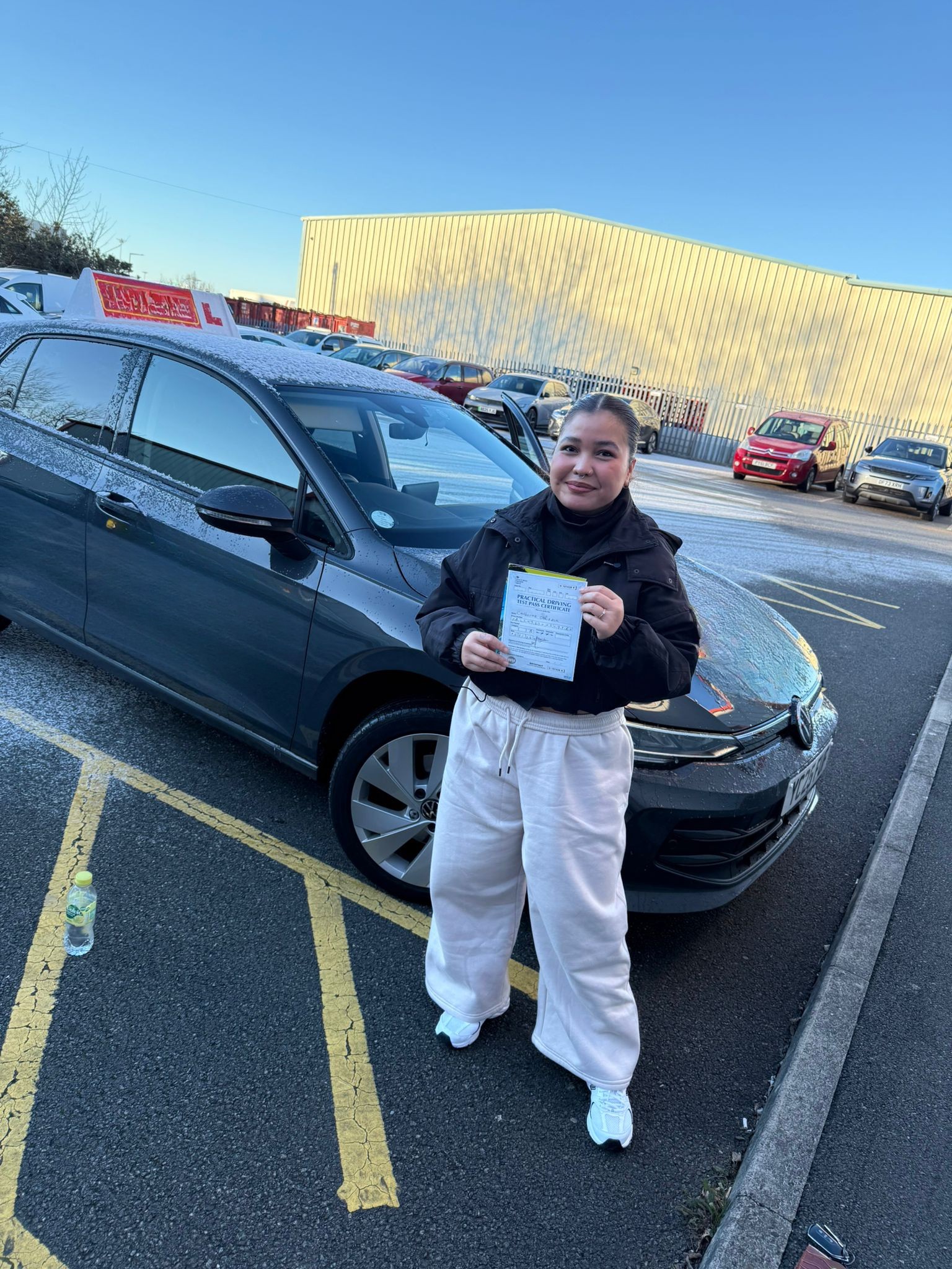 Successful driving test pass
