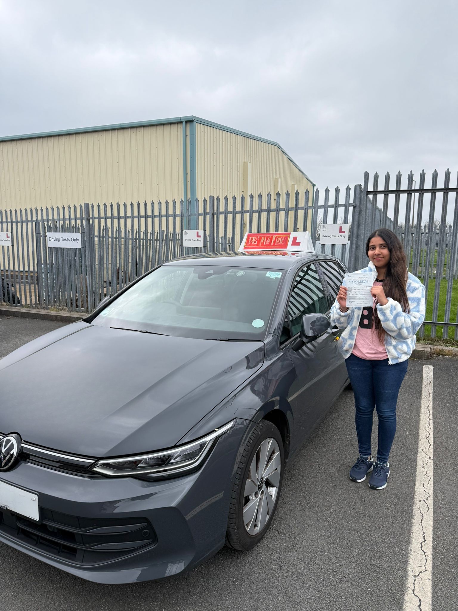 Successful driving test pass