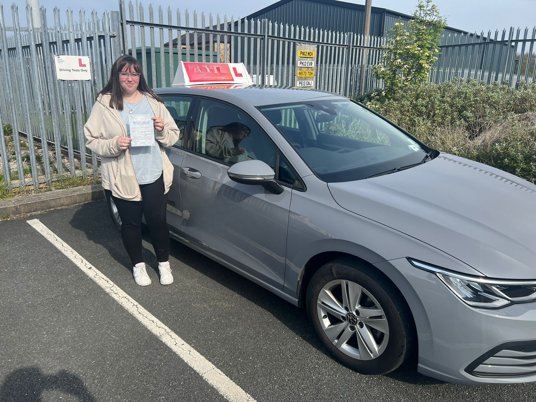 Successful driving test pass
