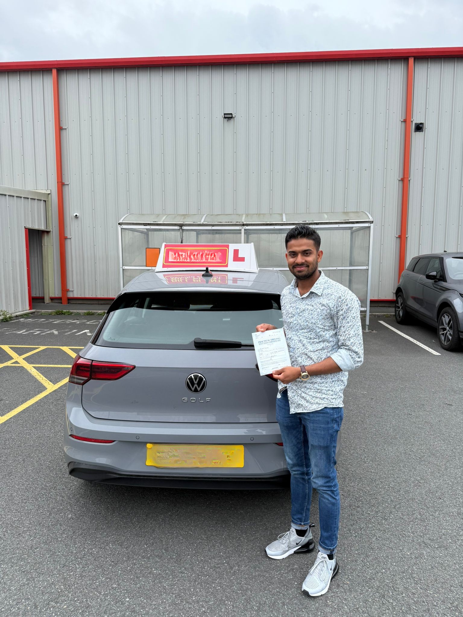 Successful driving test pass