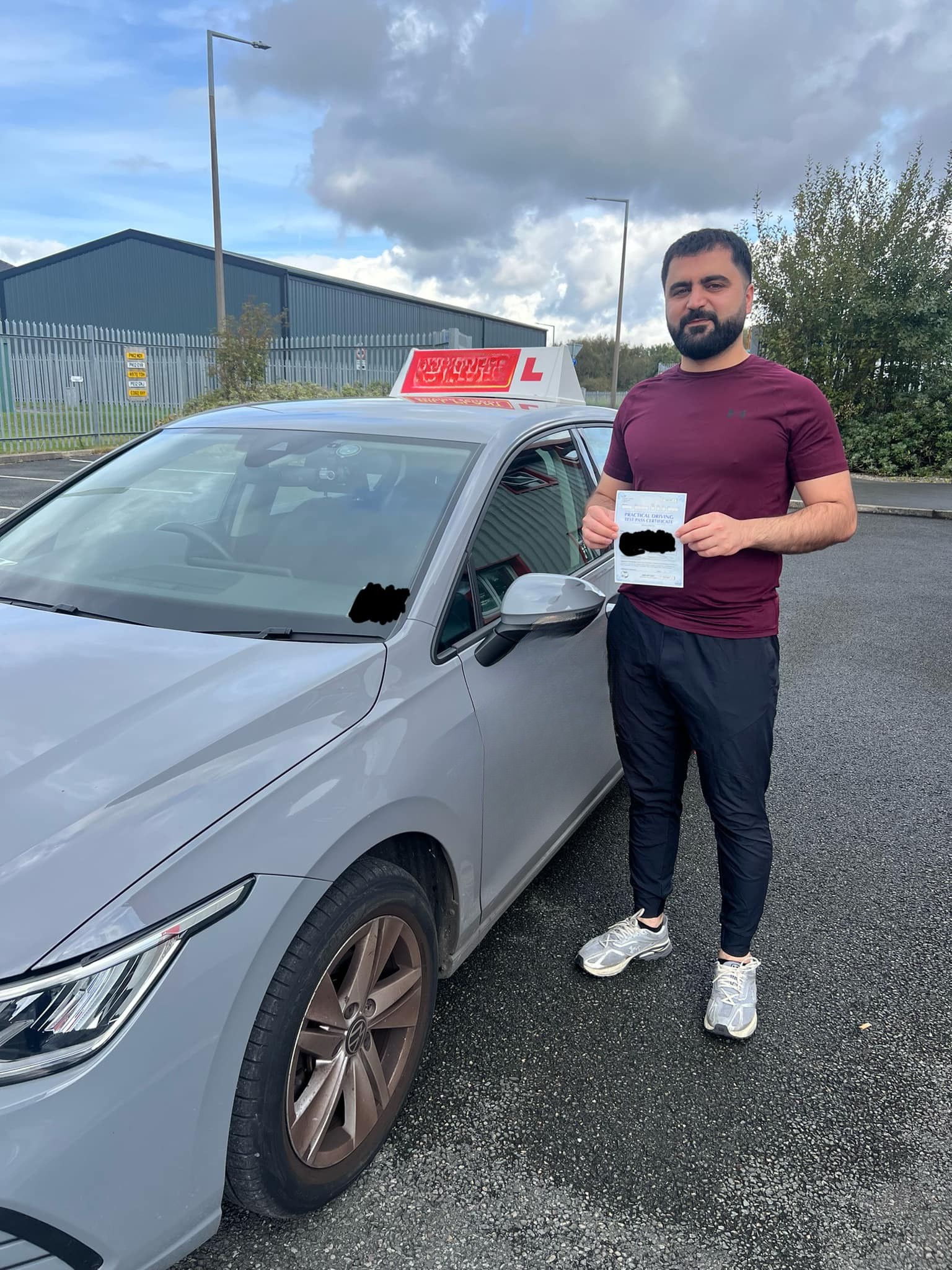 Successful driving test pass