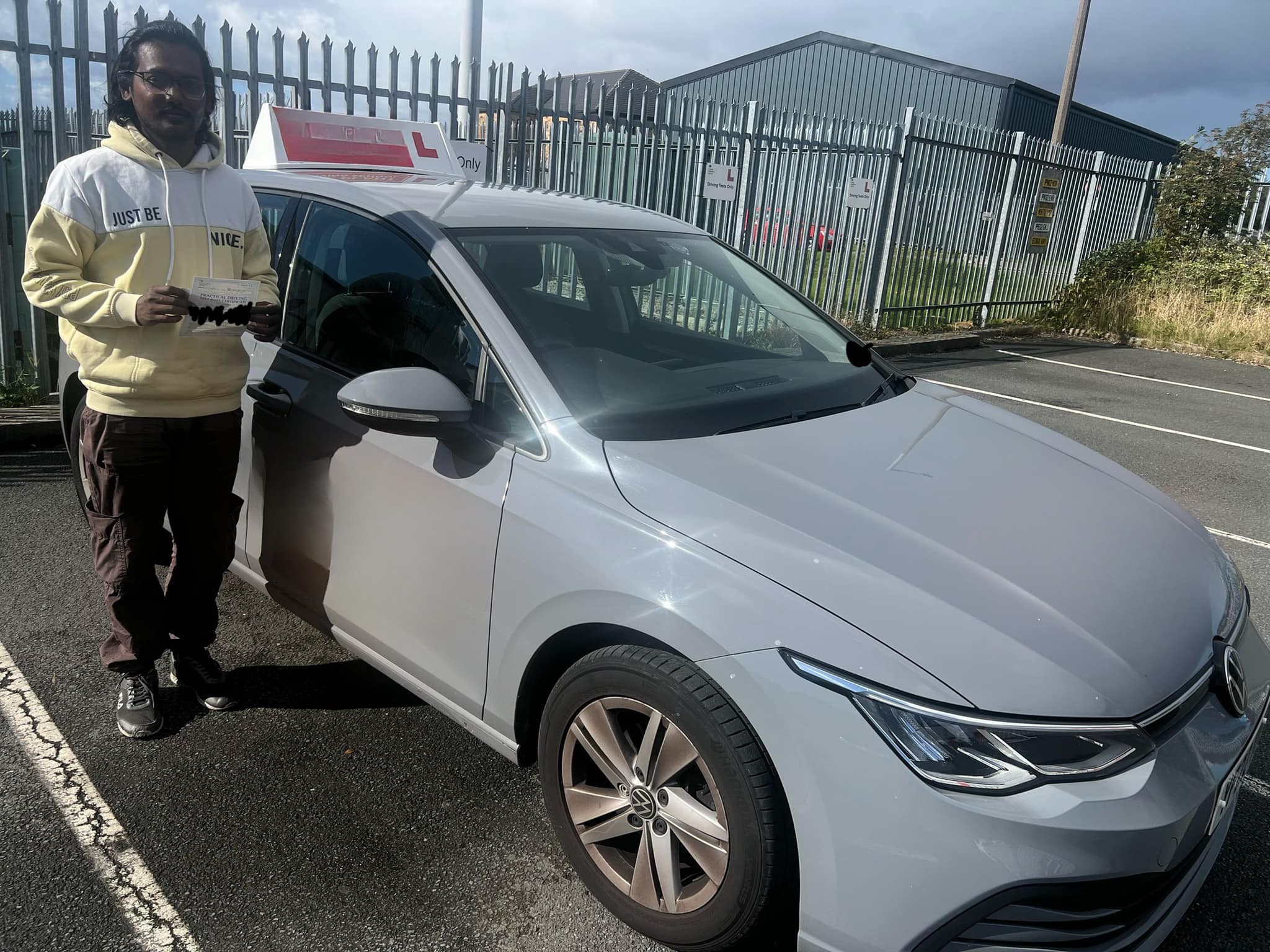 Successful driving test pass