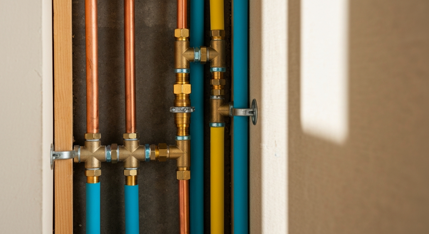 Professional copper and PEX plumbing repipe