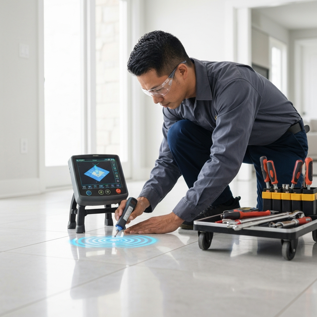 Professional slab leak detection and repair