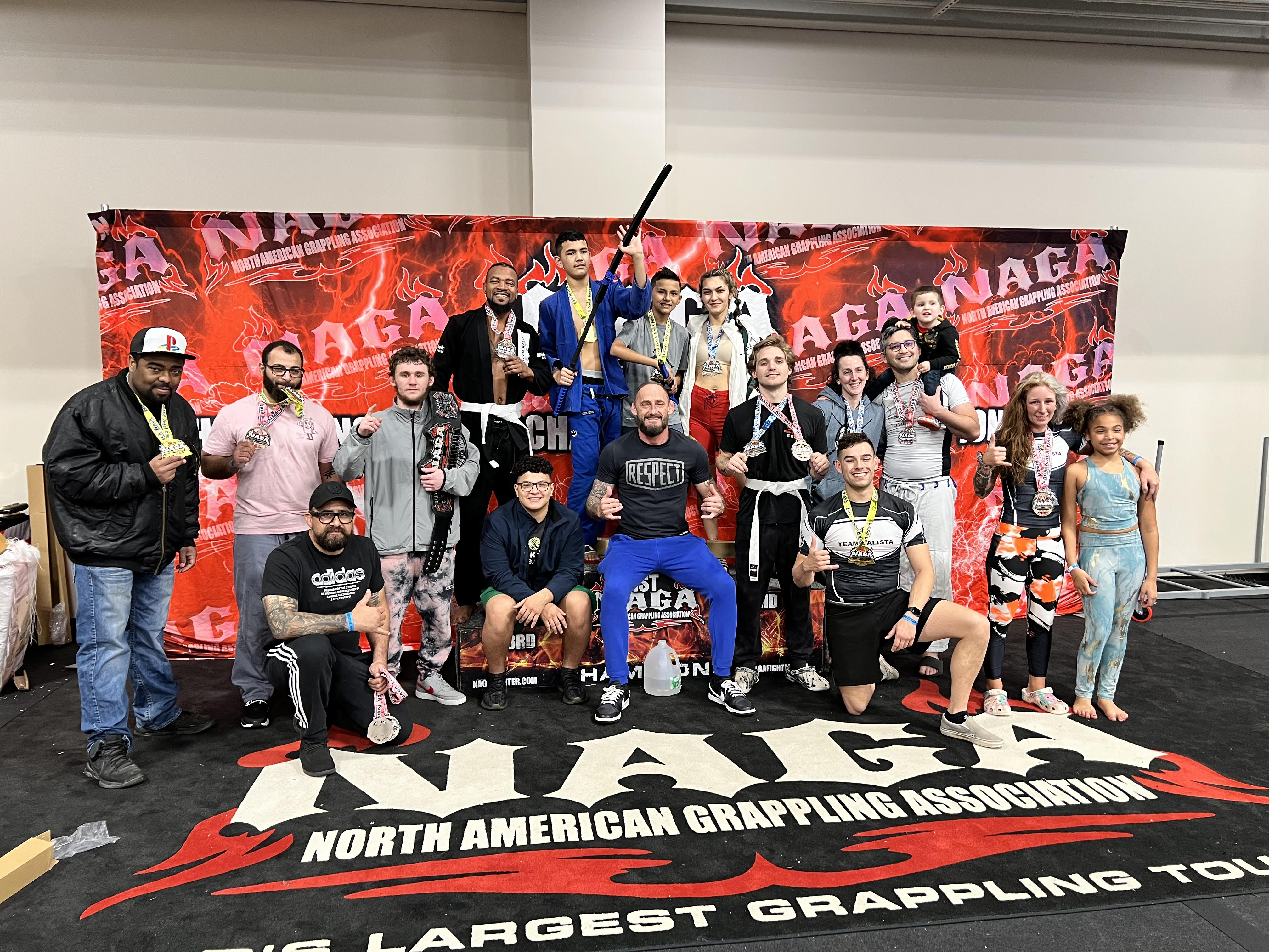 BJJ classes Hinesville GA Team Kalista — students drilling guard passes during adult class