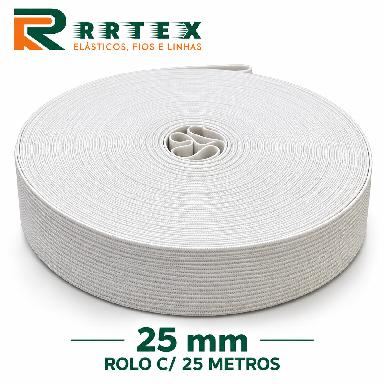 Elástico de Embutir 25mm RRTEX