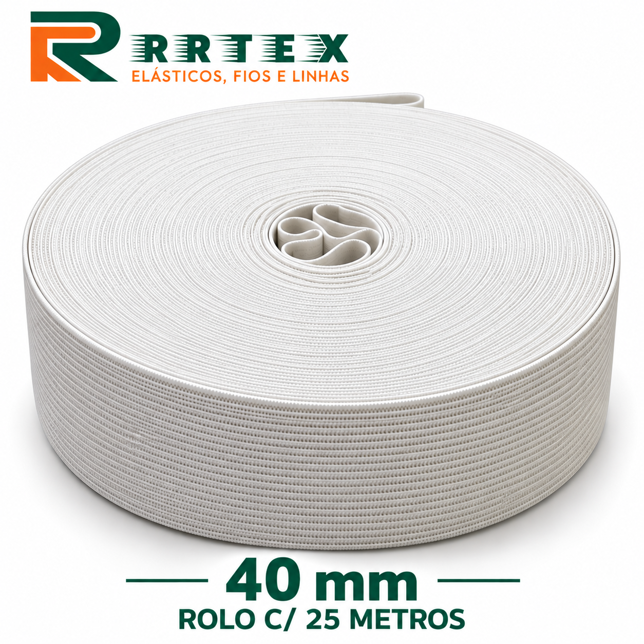 Elástico de Embutir 40mm RRTEX