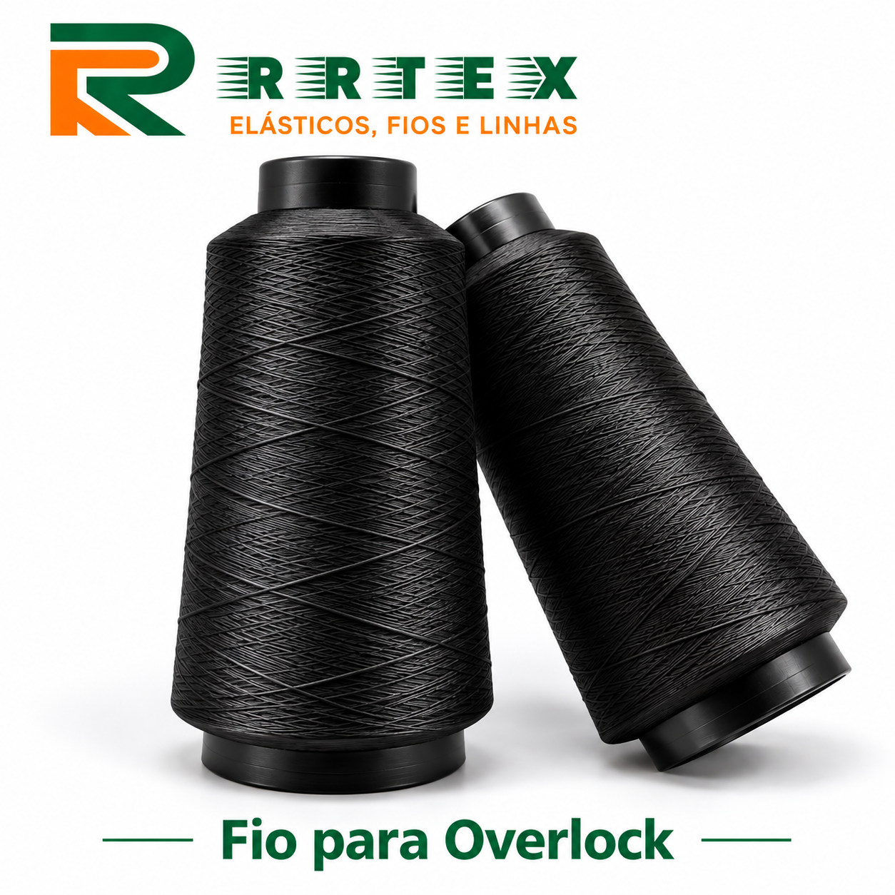 Fio para Overlock Poliéster Preto